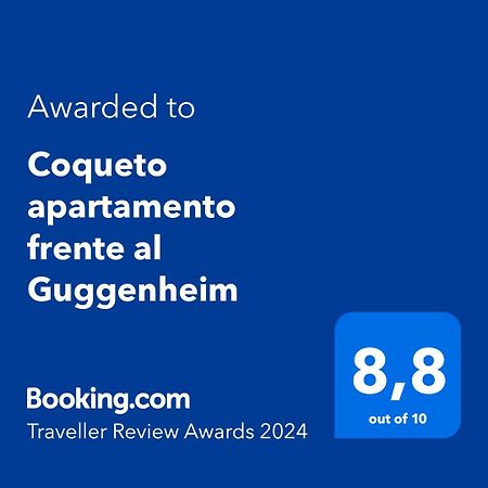 Coqueto Apartamento Frente Al Guggenheim Bilbao Exterior photo